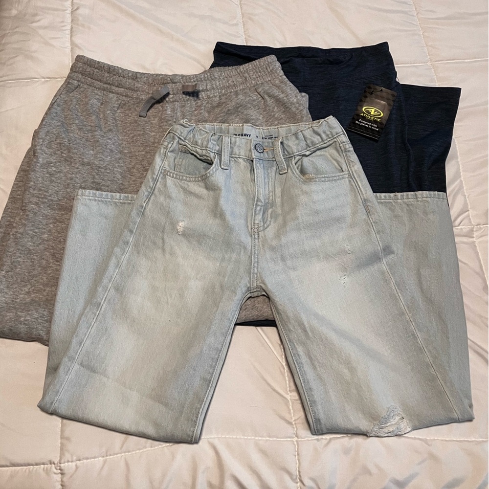 Girls 10-12 NWT/NWOT Pants Bundle, Athletic Flare Jeans Sweatpant Bundle